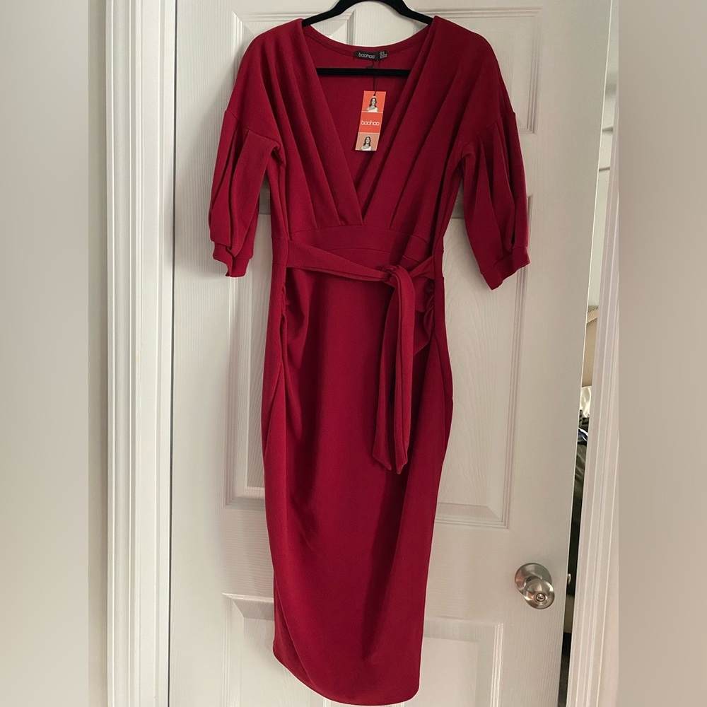 Boohoo Maternity Midi Dress